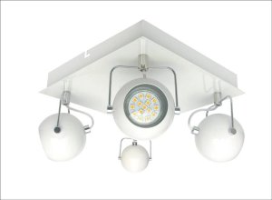 Stropné svietidlo Tony 4X3W LED Gu10 biele