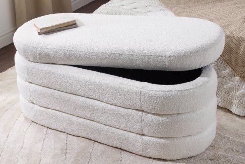 Lavice GUEDO Dekorhome bouclé