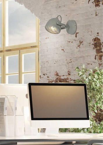 Nástenná lampa 1X50W GU10 betónovo sivá PENT