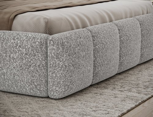 Posteľ Edvige + Drevený rám + plynový piest + kontajner 180x200