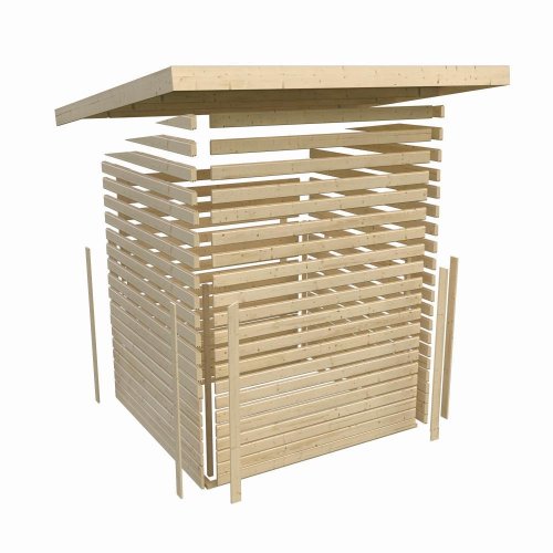 Vonkajšia fínska sauna SKROLLAN 2 vr. kachlí