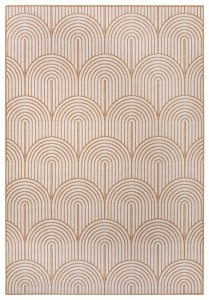 Kusový koberec Pangli 105849 Ochre – na ven i na doma 120x170 cm