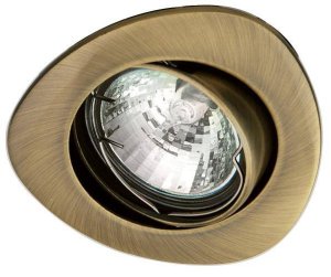 Stropné svietidlo uo-13 gab mr16 zlatá patina, naklápacie odliatok