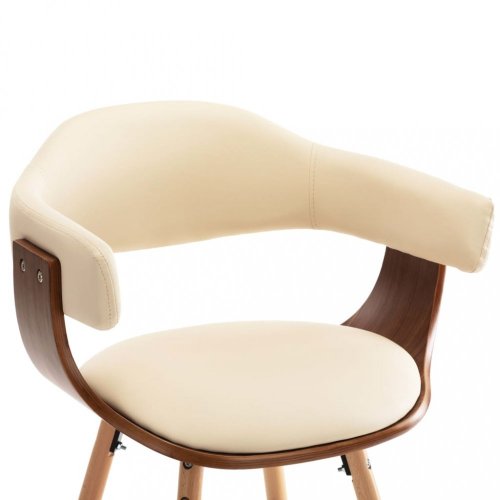 Jídelní židle 2 ks ohýbané dřevo / umělá kůže Dekorhome