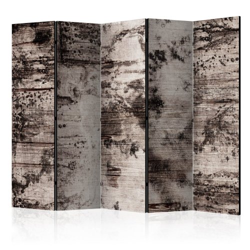 Paraván Burnt Wood Dekorhome - ROZMĚR: 225x172 cm (5-dílný)