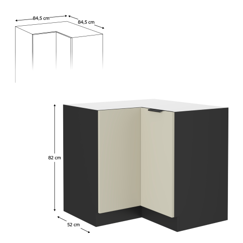 Spodná rohová skrinka ARAKA 90X90 DN 2F BB