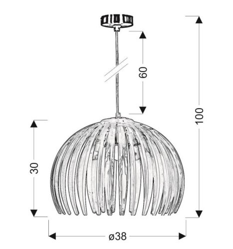 Závesná stropná lampa Abuko e27 modrá
