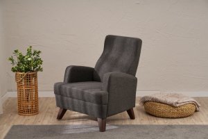 Kreslo / Jednomiestna pohovka Aly - Anthracite