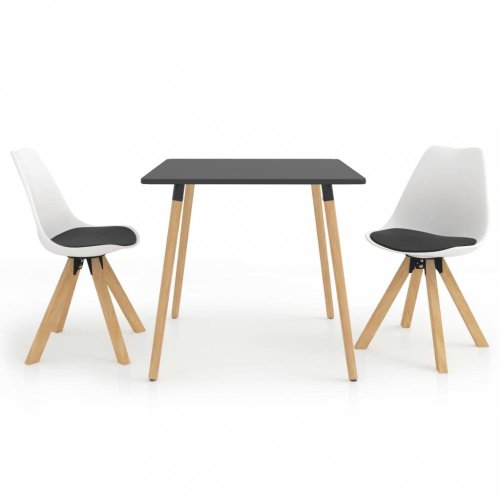 Jídelní set 2+1 buk / umělá kůže / plast Dekorhome
