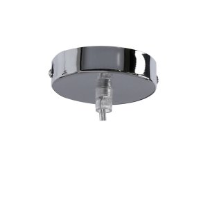 Strieborná stropná závesná lampa, sklenené tienidlo, E27, Libano