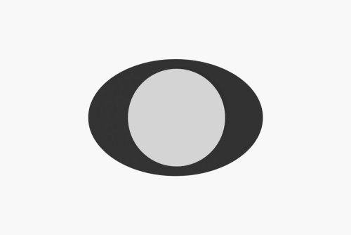 Zrkadlo Obble - Black