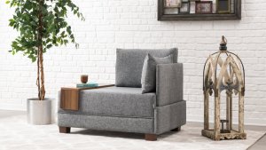 Kreslo / Jednomiestna pohovka Fly Armchair Right - Grey