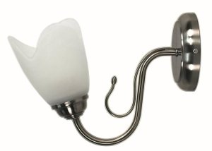 Nástěnná lampa saténový nikl nástěnná lampa Niva