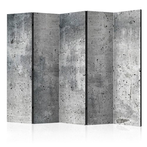 Paraván Fresh Concrete Dekorhome - ROZMĚR: 225x172 cm (5-dílný)