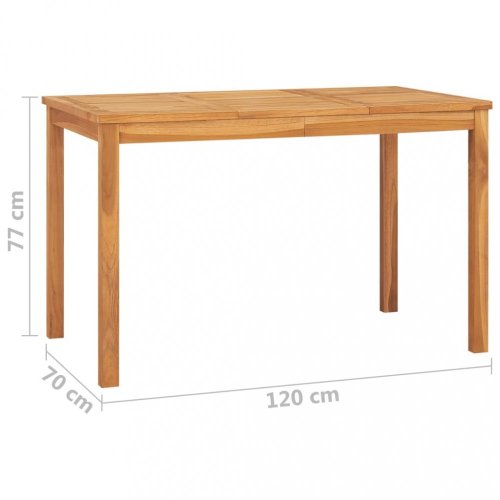 Záhradný jedálenský stôl teak Dekorhome - ROZMER: 160x80x77 cm