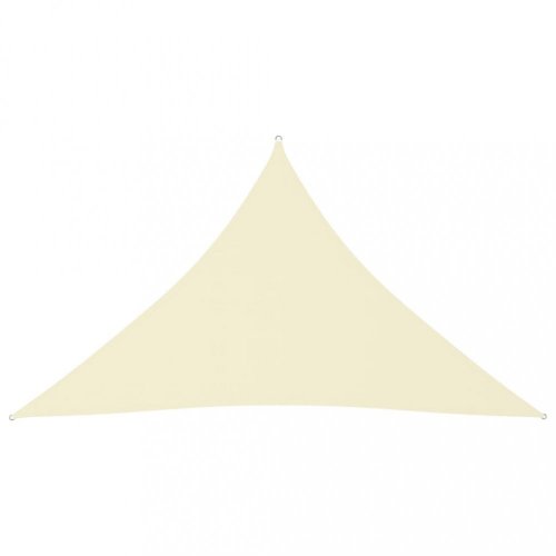 Tieniaca plachta trojuholníková 5 x 5 x 6 m oxfordská látka Dekorhome - BAREVNÁ VARIANTA: Krémová