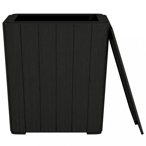 Zahradní stolek / úložný box Dekorhome - BAREVNÁ VARIANTA: Černá