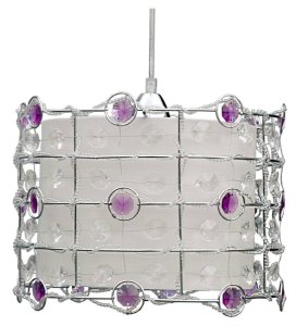 Závesná stropná lampa 1X40W E27 fialová SENECA