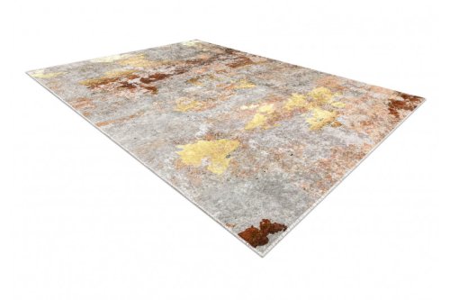 Kusový koberec Miro 51463.802 Abstraction grey / gold 80x150 cm