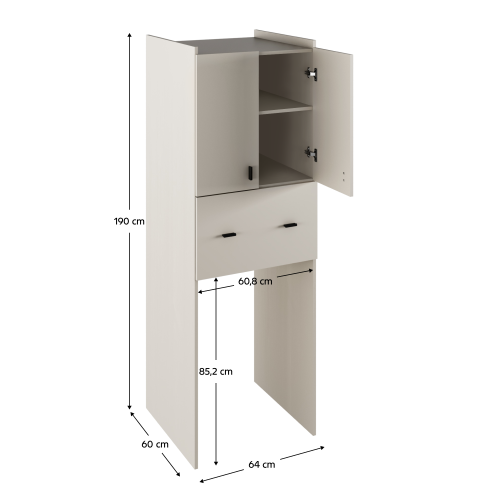 Hlboká skrinka nad práčku NATALI TYP 9