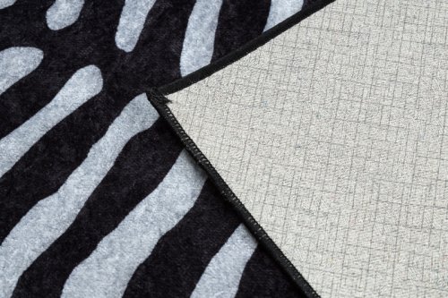 Kusový koberec Miro 51331.803 Zebra black / white 80x150 cm