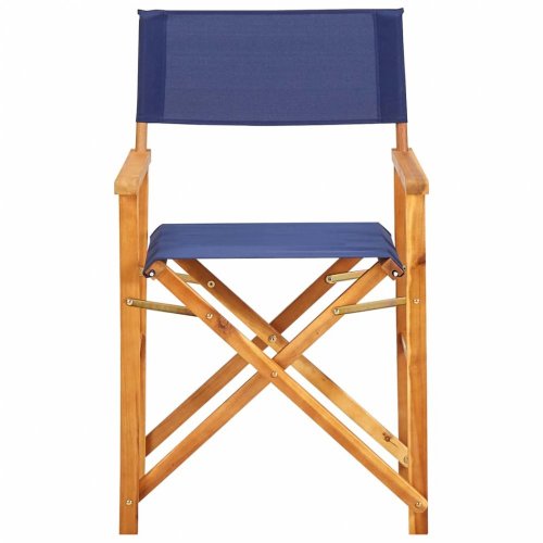 Režisérská židle akáciové dřevo Dekorhome - BAREVNÁ VARIANTA: Bílá