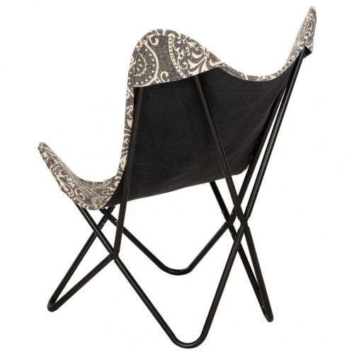 Relaxační křeslo BUTTERFLY textil / ocel  Dekorhome