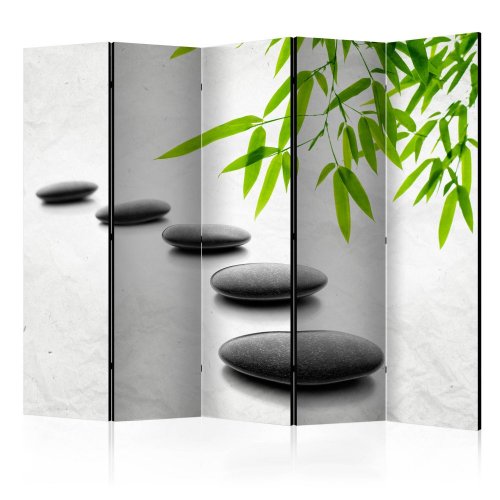 Paraván Zen Stones Dekorhome - ROZMER: 135x172 cm (3-dielny)