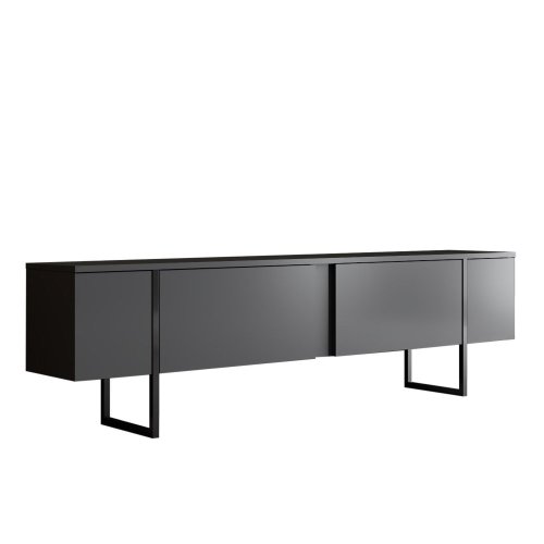 TV stolek Luxe - Anthracite, Black