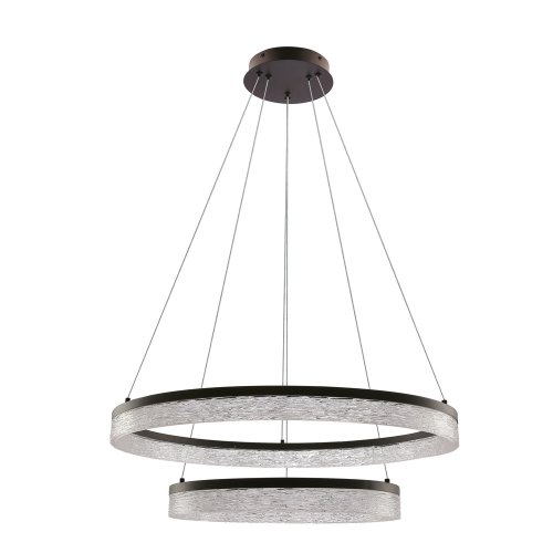Očarujúca závesná lampa FROZI – čierne tienidlo s kryštálmi – moderný LED luster do luxusnej obývačky
