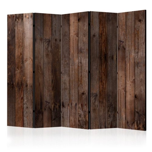Paraván Wooden Hut Dekorhome - ROZMER: 225x172 cm (5-dielny)