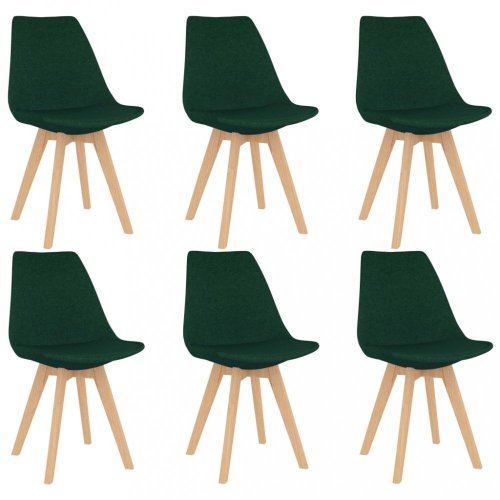 Jídelní set 6+1 buk / látka / plast Dekorhome