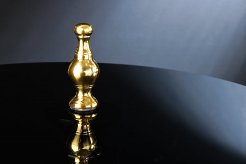 Odkládací stolek AMON Dekorhome - BAREVNÁ VARIANTA: Černá / zlatá