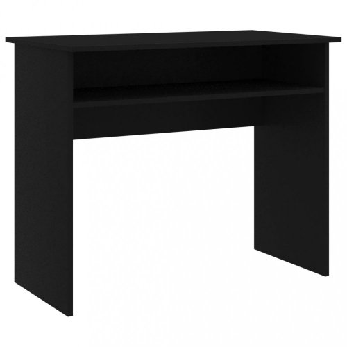 Písací stôl s policou 90x50 cm Dekorhome - BAREVNÁ VARIANTA: Čierna