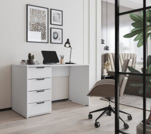 Barold Biely písací stôl 140