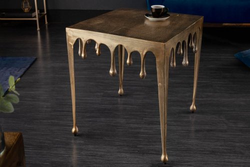 Odkládací stolek MEDUSA L Dekorhome - BAREVNÁ VARIANTA: Zlatá