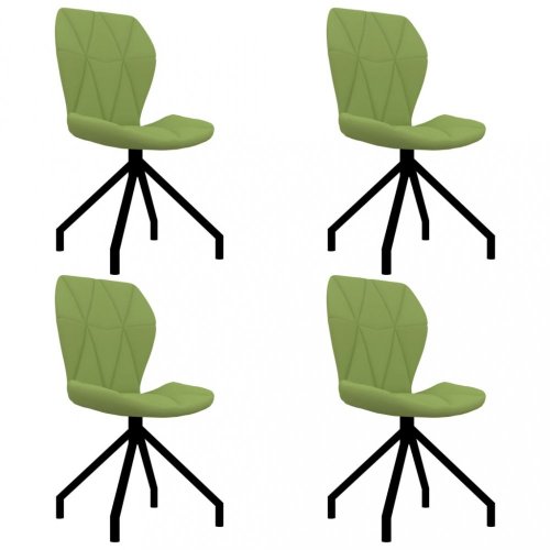 Jedálenská stolička 4 ks umelá koža Dekorhome - BAREVNÁ VARIANTA: Zelená