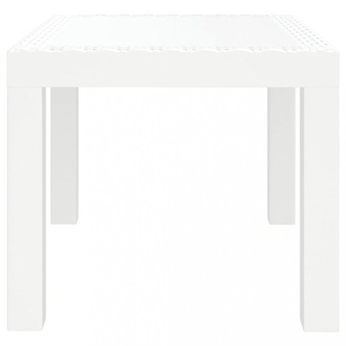 Zahradní stolek bílý 59 x 47 x 40 cm PP