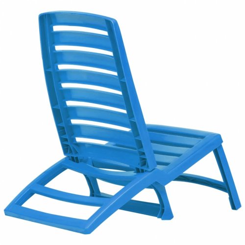 Skladacie plážové stoličky 4 ks plast Dekorhome - BAREVNÁ VARIANTA: Žltá