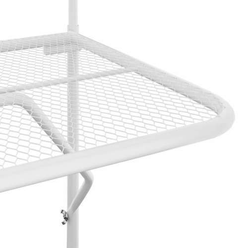Závěsný balkónový stolek Dekorhome - BAREVNÁ VARIANTA: Bílá