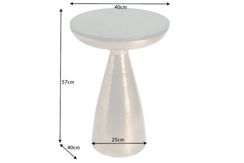Odkládací stolek GAIA Dekorhome - PRŮMĚR: 40 cm