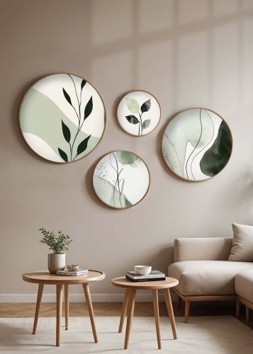 Dekorativní rámovaný obraz z MDF (4 kusy) Huhu297