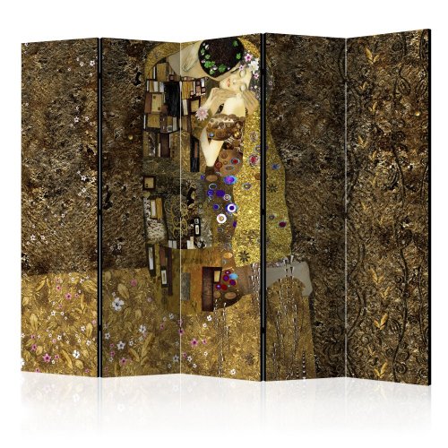 Paraván Golden Kiss Dekorhome - ROZMER: 225x172 cm (5-dielny)