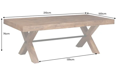 Jedálenský stôl RUSTON Dekorhome