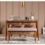 Jídelní set s rozkládacím stolem a židlemi (4 kusy) Vina 0900 - Walnut Stone