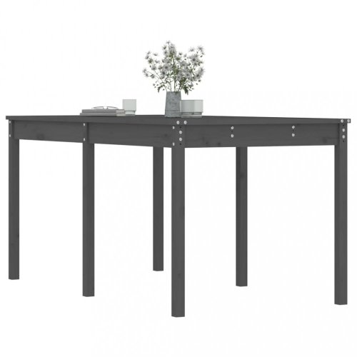 Zahradní stůl šedý 159,5 x 82,5 x 76 cm masivní borové dřevo