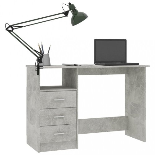 Písací stôl so zásuvkami 110x50 cm Dekorhome - BAREVNÁ VARIANTA: Dub sonoma / biela