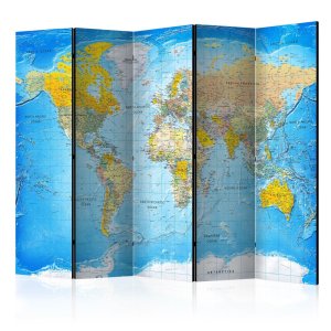 Paraván - World Classic Map  [Room Dividers]