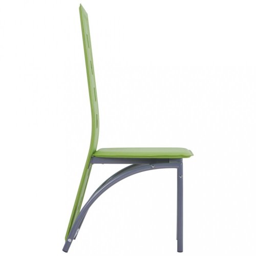 Jedálenská stolička 2 ks umelá koža Dekorhome - BAREVNÁ VARIANTA: Zelená