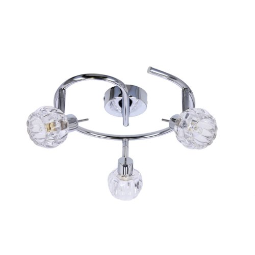 Špirálová stropná lampa 3X40W G9 chróm BOMBOLA